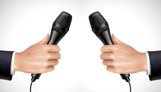 q and a microphones